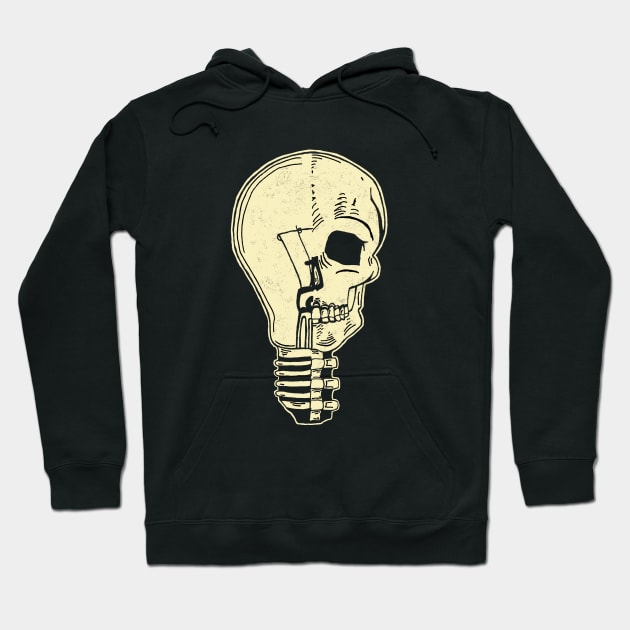 Skeleton Lightbulb Hoodie by deadlydelicatedesigns